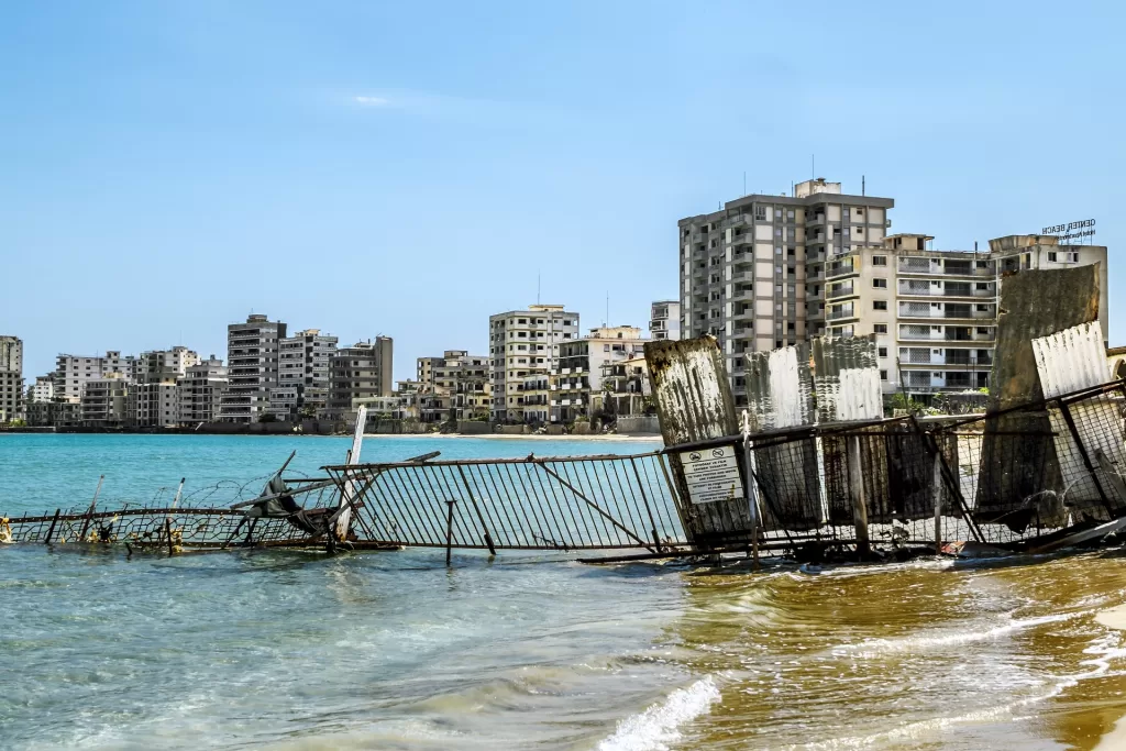 A ghost town in Northern Cyprus