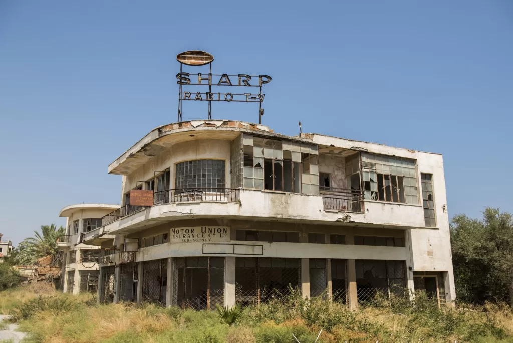 A ghost town in Northern Cyprus